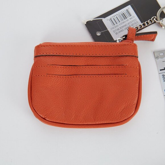 Clarks Leather Burnt Orange Card Wallet Change Purse NWT - Picture 4 of 6